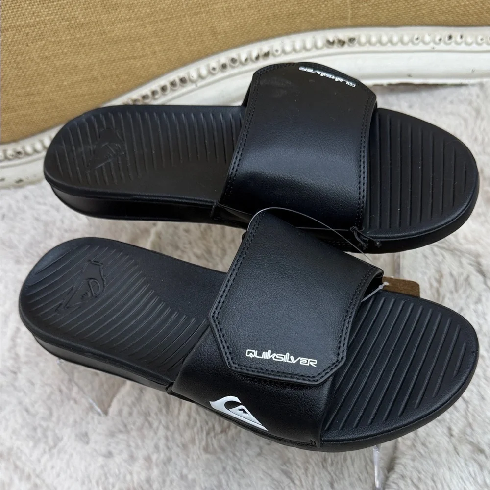 Quiksilver |  Black Coast Adjust Sandal, Size 9 NWT